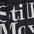 Black SMG Washed Canvas Utility Tote Bag-4