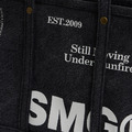 Black SMG Washed Canvas Utility Tote Bag-5