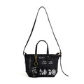 Black SMG Washed Canvas Utility Tote Bag-1
