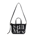 Black SMG Washed Canvas Utility Tote Bag