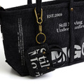 Black SMG Washed Canvas Utility Tote Bag-2