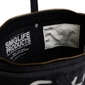 Black SMG Washed Canvas Utility Tote Bag-7