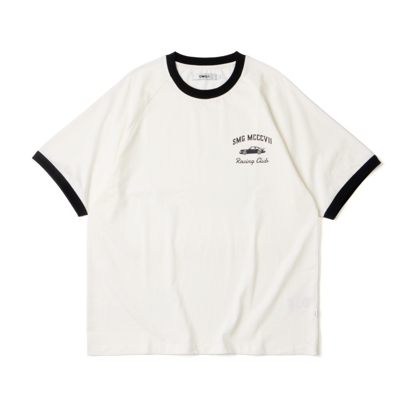 Racing Club Graphic Raglan Ringer Tee