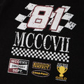Black MCCCVII Speedway Racing Graphic Tee-2
