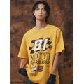 Yellow MCCCVII Speedway Racing Graphic Tee-4