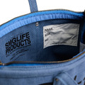 Blue SMG Washed Canvas Utility Tote Bag-7