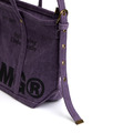 Purple SMG Washed Canvas Utility Tote Bag-6