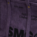 Purple SMG Washed Canvas Utility Tote Bag-5