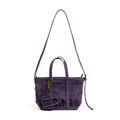 Purple SMG Washed Canvas Utility Tote Bag-1