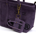 Purple SMG Washed Canvas Utility Tote Bag-3