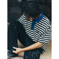 Preppy Contrast Stripe Rugby Shirt-6
