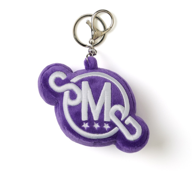 Purple SMG Embroidered Plush Logo Charm