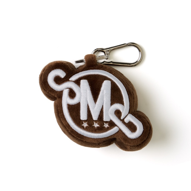 Brown SMG Embroidered Plush Logo Charm