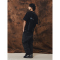 Black Deconstructed Slogan Graphic Tee-13