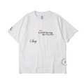 White Deconstructed Slogan Graphic Tee