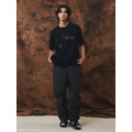 Black Deconstructed Slogan Graphic Tee-9