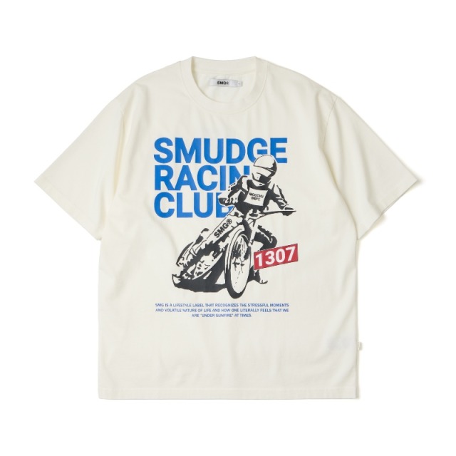 White SMG Vintage Speedway Graphic Tee