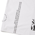 White Deconstructed Slogan Graphic Tee-7