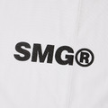 White Deconstructed Slogan Graphic Tee-5