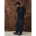 Black Deconstructed Slogan Graphic Tee-10