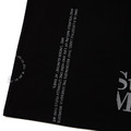 Black Deconstructed Slogan Graphic Tee-7