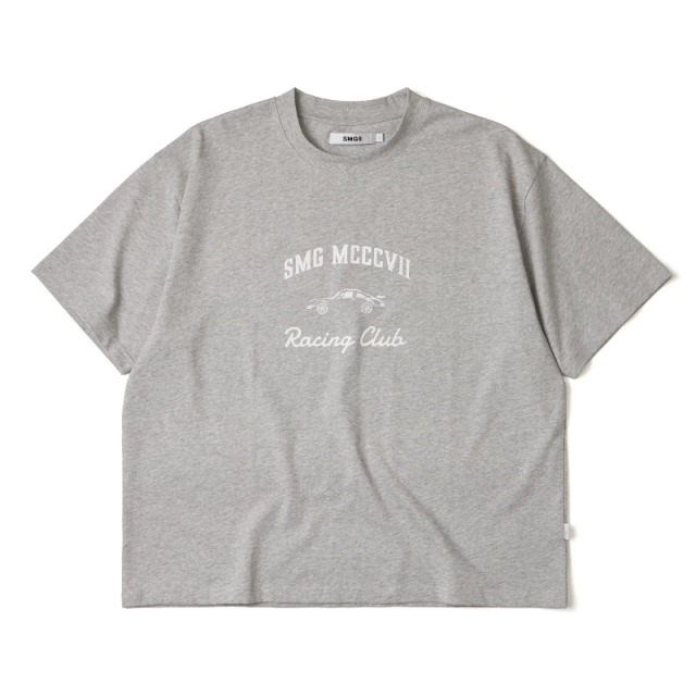 Grey MCCCVII Racing Club Graphic Boxy FIT Tee