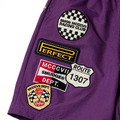 Purple SMG Multi Patch Shorts-3