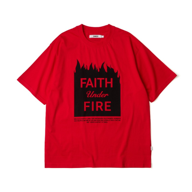 Red Faith Under Fire Graphic Tee