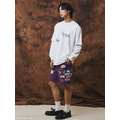 Purple SMG Multi Patch Shorts-7