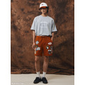 Red SMG Multi Patch Shorts-7