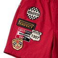 Red SMG Multi Patch Shorts-3