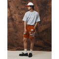 Red SMG Multi Patch Shorts-8