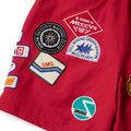 Red SMG Multi Patch Shorts-5