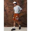 Red SMG Multi Patch Shorts-11