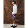 Purple SMG Multi Patch Shorts-8