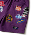 Purple SMG Multi Patch Shorts-5