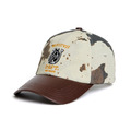 MCCCVII Spliced Cowhide Patterned Sports Cap