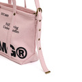 Pink Washed Canvas Utility Tote Bag-6
