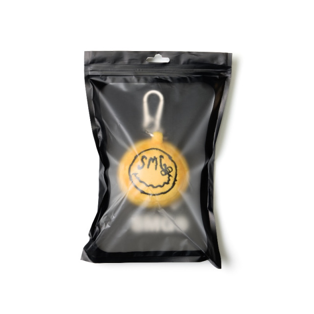 Yellow Plush Smiley Keychain