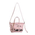 Pink Washed Canvas Utility Tote Bag-1