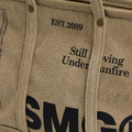 Olive Washed Canvas Utility Tote Bag-5