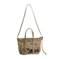 Olive Washed Canvas Utility Tote Bag-1