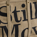 Olive Washed Canvas Utility Tote Bag-4