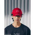 Red Handwritten Slogan Graphic Sports Cap-7