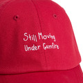 Red Handwritten Slogan Graphic Sports Cap-2
