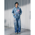 REMAKE Mix Print Graphic Hoodie-7