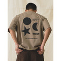 Khaki S.M.S Graphic Tee-7
