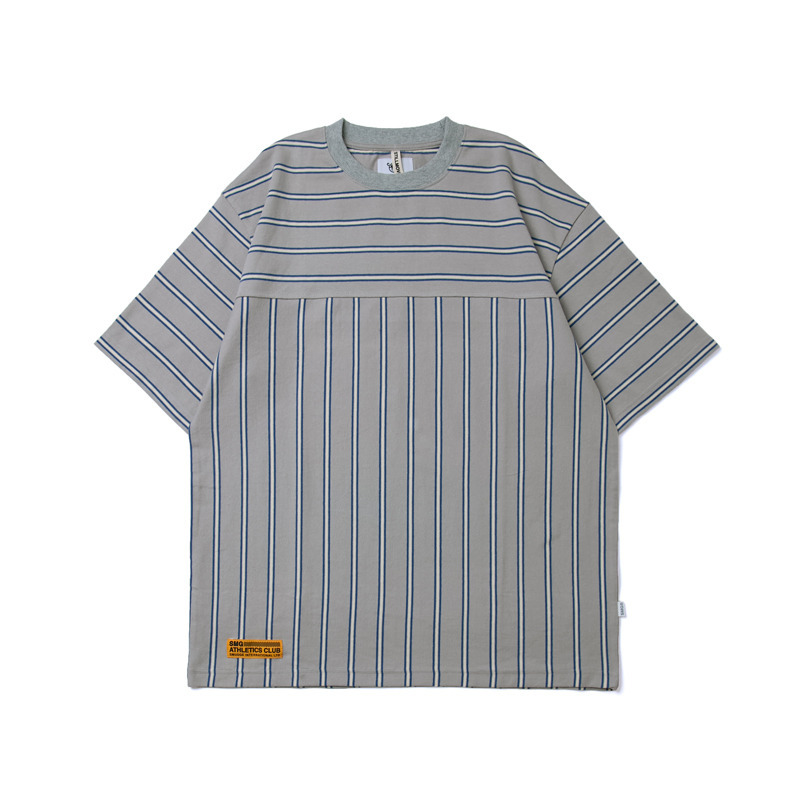 Grey Striped Tee