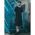 Black Code Pattern Sports Tee-5