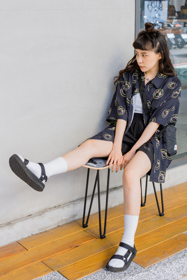 Smiley Face Pattern Shirt